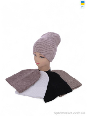 Шапка жіночі SF079-4 mix Angelica мікс  оптом от Optomarket