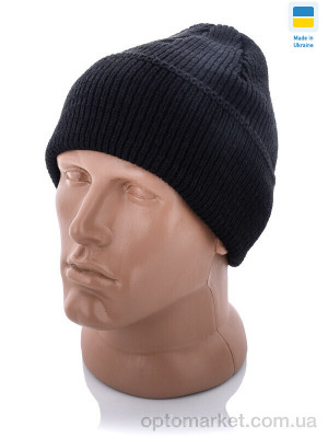 Шапка чоловічі Шапка з відворотом чорний STARK чорний  оптом от Optomarket