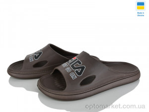 Шльопанці чоловічі ШП3379 корич. Krok коричневий  оптом от Optomarket