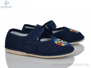 Капці дитячі Смайл синій Acorus синій  оптом от Optomarket