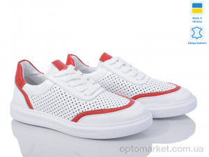 Кросівки жіночі Sofi Stails 13ЛЮСІ 24020 біло-черв Sofi Stails білий  оптом от Optomarket