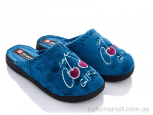 Капці жіночі T003-4 d.blue Gezer синій  оптом от Optomarket
