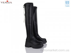 Ботфорти жіночі T01-1 Veagia чорний  оптом от Optomarket