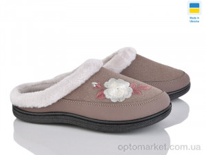 Капці жіночі T01 кавовий Dago коричневий  оптом от Optomarket