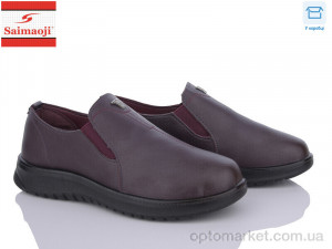 Туфлі жіночі T05-10 Saimaoji бордовий  оптом от Optomarket