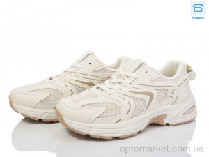 Кросівки унісекс T09-5 YZY бежевий  оптом от Optomarket