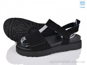 Босоніжки жіночі T101-1 L&M чорний  оптом от Optomarket