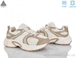 Кросівки жіночі T30-6 шкіра Stilli бежевий  оптом от Optomarket