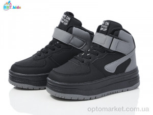 Кросівки дитячі T321-2-6 BBT чорний  оптом от Optomarket