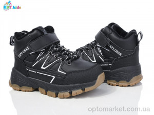 Черевики дитячі T330-2-6 BBT kids чорний  оптом от Optomarket