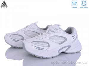 Кросівки жіночі T50-2 шкіра Stilli білий  оптом от Optomarket