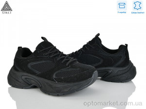 Кросівки жіночі T60-4 шкіра Stilli чорний оптом от Optomarket