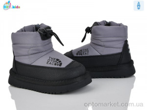 Дутики дитячі T712-1-7 BBT kids сірий  оптом от Optomarket