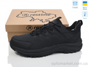 Кросівки чоловічі TG024463 black термо Restime чорний  оптом от Optomarket