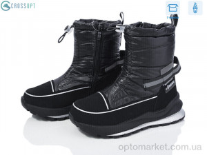 Дутики дитячі TJ1013P-1 black Apawwa чорний  оптом от Optomarket