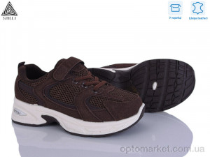Кросівки дитячі TQ40-10 шкіра Stilli коричневий оптом от Optomarket