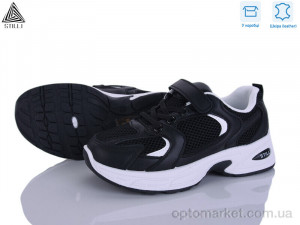 Кросівки дитячі TQ50-4 шкіра Stilli чорний оптом от Optomarket