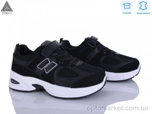 Кросівки дитячі TQ80-5 шкіра Stilli чорний  оптом от Optomarket