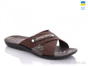 Шльопанці чоловічі TRK Depart brown Demur коричневий  оптом от Optomarket