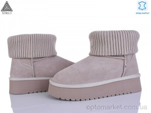 Уги жіночі UG410-4 шкіра піна Stilli бежевий оптом от Optomarket