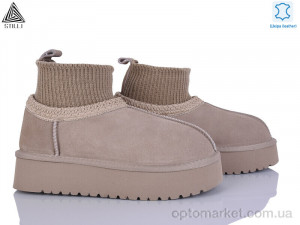 Уги жіночі UG420-3 шкіра піна Stilli бежевий  оптом от Optomarket