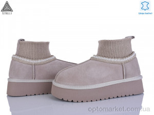 Уги жіночі UG420-4 шкіра піна Stilli бежевий оптом от Optomarket