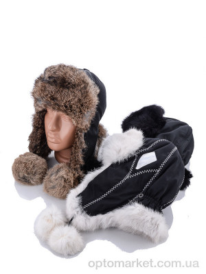 Шапка жіночі Ушанка жін. хутро кролик STARK мікс оптом от Optomarket