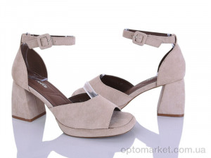 Босоніжки жіночі V014-2 Loretta бежевий  оптом от Optomarket