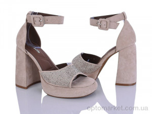 Босоніжки жіночі V015-2 Loretta бежевий оптом от Optomarket