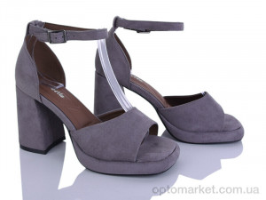 Босоніжки жіночі V016-2 Loretta сірий  оптом от Optomarket