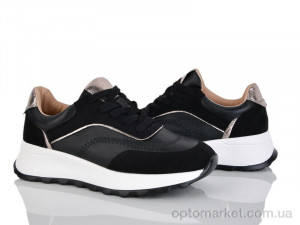 Кросівки жіночі V1001-1 Platinum чорний  оптом от Optomarket