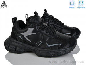 Кросівки жіночі V190-1 шкіра піна Stilli чорний  оптом от Optomarket