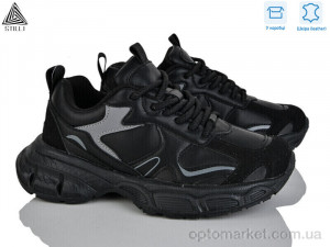 Кросівки жіночі V190-1 шкіра піна Stilli чорний  оптом от Optomarket