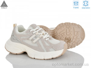 Кросівки жіночі V40-6 шкіра Stilli бежевий оптом от Optomarket