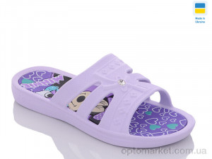 Шльопанці дитячі Верта дів. 32 св.бузковий Verta фіолетовий  оптом от Optomarket