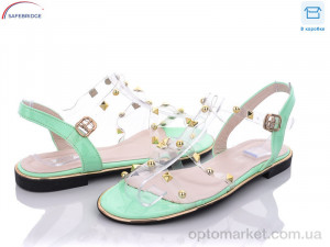 Босоніжки жіночі W03-77 распродажа SEEKF зелений  оптом от Optomarket
