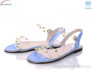 Босоніжки жіночі W05-78 распродажа SEEKF синій  оптом от Optomarket