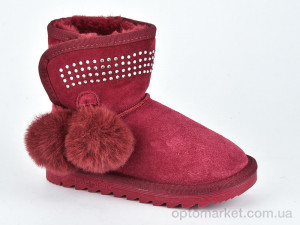 Уги дитячі W1-103 wine Violeta бордовий  оптом от Optomarket