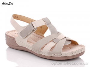 Босоніжки жіночі W107D-7 Chunsen бежевий  оптом от Optomarket