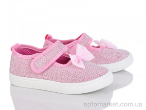 Капці дитячі W181-8 Blue Rama рожевий оптом от Optomarket