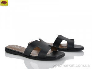 Шльопанці жіночі W1920-1 Mei De Li чорний оптом от Optomarket