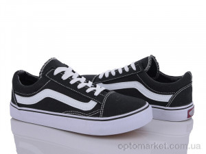 Кеди жіночі W235 Wens чорний  оптом от Optomarket