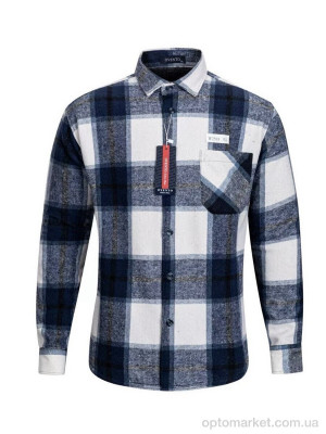 Сорочка чоловічі W2503 navy Ovento  оптом от Optomarket