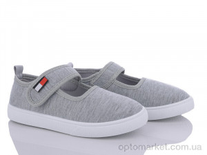 Капці дитячі W65-4 Blue Rama сірий  оптом от Optomarket