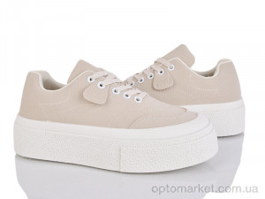 Кросівки жіночі W6602-318 Бабочка-Mengfuna-AESD бежевий  оптом от Optomarket