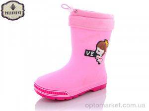 Гумове взуття дитячі W70-8 PALIAMENT рожевий  оптом от Optomarket
