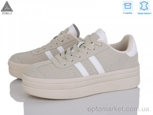 Кросівки жіночі WA10-11 шкіра Stilli сірий оптом от Optomarket