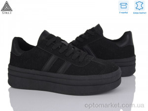 Кросівки жіночі WA10-17 шкіра Stilli чорний оптом от Optomarket