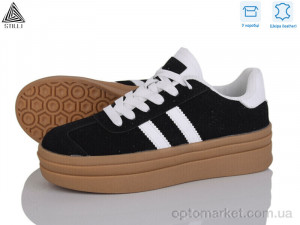 Кросівки жіночі WA10-4 шкіра Stilli чорний оптом от Optomarket