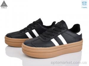 Кросівки жіночі WA170-2 шкіра Stilli чорний оптом от Optomarket